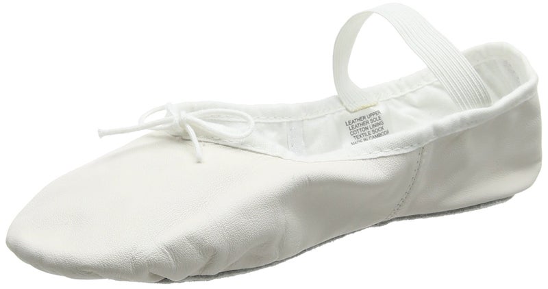 Bloch Dance Women's Dansoft Full Sole Leather Ballet Slipper/Shoe,White,6 C US